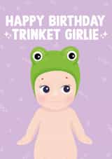 Cute Birthday Card - Sonny Angel - Trinket Girlie created by Emily Parry