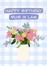 Pretty Birthday Card - Mother In Law - Flowers created by @lydiapimmdraws