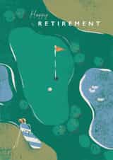 Classic Retirement Card - For Him - Golf created by Rebecca Prinn