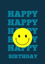 HAPPY HAPPY BIRTHDAY CARD created by Sarah Barker Illustrations