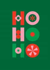 Arty Christmas Card - Ho Ho Ho created by Carrie ONeal