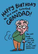 Funny Birthday Card - For Grandad - Sneeze, Fart And Wee created by Ivorymint cards