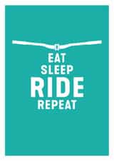 A stylish art card for mountain bike obsessed people created by DOMINIC RAAD