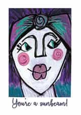 Cute Just Because Card for Someone Who Brightens Your Life created by Lisa Newport