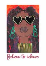 Motivational best wishes/good luck card with attitude for exams and more created by Lisa Newport