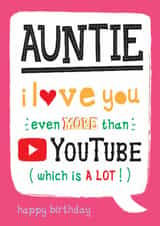 Fun Birthday Card - For Auntie - YouTube created by  la la la     Designs