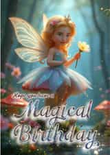 Magical Birthday Card - For her - Pixie fairy created by Shower Thoughts