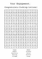 Engagement Card - Funny - Wordsearch created by Ed Whyte