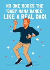 Funny Father's Day/Birthday Card - Prince Harry - Baby Mama Dance created by Mrs Best Paper Co.
