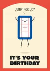 Cute Trampoline Birthday Card - Gymnastics - Jump for Joy created by Christine Fraser Makes