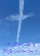 A fantastic, unique, symbolic card to celebrate a persons first Holy Communion created by Wesley Welcomme