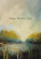 Classic Birthday Card - For Dad - Painting created by Heidi Clawson Art