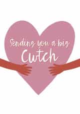 Cute Thinking Of You Card - Sending You A Big Cwtch - Welsh Hug created by Soph AC Studio
