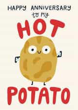 Cute Anniversary Card - Hot Potato created by Christine Cuddihy Illustration