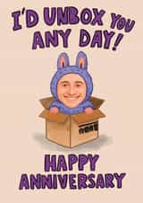 Funny Anniversary Card - Labubu - Unbox You Any Day created by Ivorymint cards