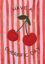 Arty Birthday Card - For Her - Cherries created by Stephanie Staunton