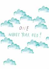 Classic Birthday Card - 1st - Clouds created by Fiona Fawcett