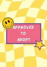 Cute New Baby Card - Approved To Adopt - Adoption created by The Mummy and Me Diaries