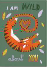 Cute Anniversary Card - Tiger - Wild About You created by Giulia Martinelli