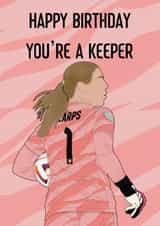 Mary Earps Birthday Card created by Ped Designs 