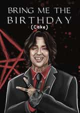 Fun Birthday Card - Oli Sykes - Bring The Birthday Cake created by Maddie Doherty