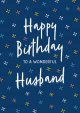 Classic Birthday Card - Wonderful Husband created by Evie Garnett Designs