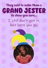 Personalised Anniversary Photo Card created by Sealed With A Pun - A playful anniversary card for a significant other - Grand Jester