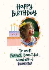 Personalised Birthday Photo Card created by Abbie Imagine - Cute Birthday Card - Wonderful Daughter