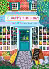 Pretty Book Birthday Card - For Her - Floral - For Book Lover - Books created by Pear Tree Press