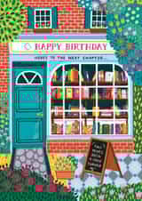 Pretty Book Birthday Card - For Her - Floral - For Book Lover - Books created by Pear Tree Press