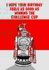 Rugby League Birthday Card - Hull KR - Challenge Cup created by ZB CREATIVE