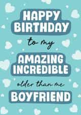 Cheeky Birthday Card - For Boyfriend - Older Than Me created by Stuck Shop Gifts