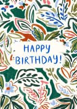 Classic Birthday Card - Botanical Florals created by Lauren Barclay
