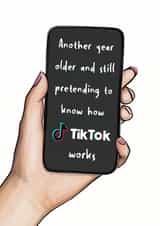 Funny TikTok Birthday Card - Humorous Greeting for Him, Her or Friend created by Wolza Cards