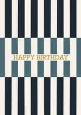 Classic Birthday Card - For Him - Modern Design created by Holly Hudson-Smith