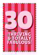 Classic Birthday Card - 30th - Totally Fabulous created by Blush & Blossom 
