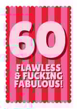 Classic Birthday Card - 60th - Flawless And Fabulous created by Blush & Blossom 