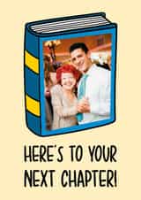 Personalised Good Luck Photo Card created by TeePee Creations - Classic Good Luck Card - Next Chapter