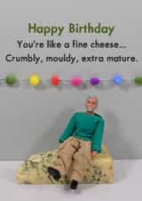 Cheeky Birthday Card - For Him - Mature Cheese created by Bold & Bright Cards