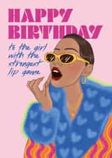 Cute Birthday Card for your Makeup Obsessed Bestie created by Ellecreate