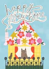 Cute New Home Card - Cat - Bird Watching created by Amy Hodkin