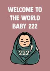 Cute New Baby Card - Player 222 - Squid Game created by Doublea