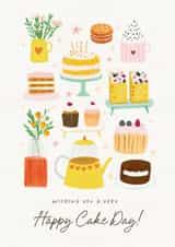 Classic Birthday Card - Happy Cake Day created by Nicky Laatz
