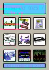 A feel good card with a nostalgic 1970's and 1980's vibe. Remember these ? created by Benny