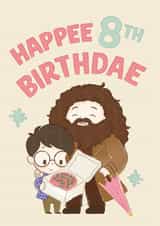 Cute Birthday Card - 8th - Harry Potter - Happee Birthdae created by Cardology