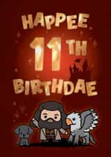 Cute Birthday Card - 11th - Harry Potter created by Cardology