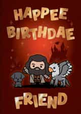 Cute Birthday Card - For Friend - Harry Potter created by Cardology