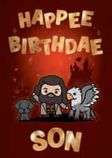 Cute Birthday Card - For Son - Harry Potter created by Cardology