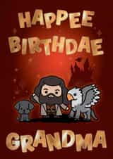 Cute Birthday Card - For Grandma - Harry Potter created by Cardology