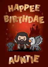 Cute Birthday Card - For Auntie - Harry Potter created by Cardology